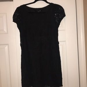 Black lace dress